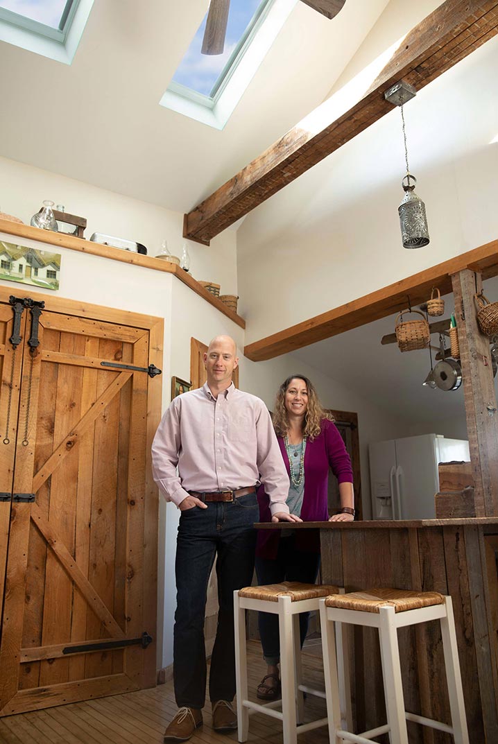 Ken and Jen Dickerson in their Kitchen